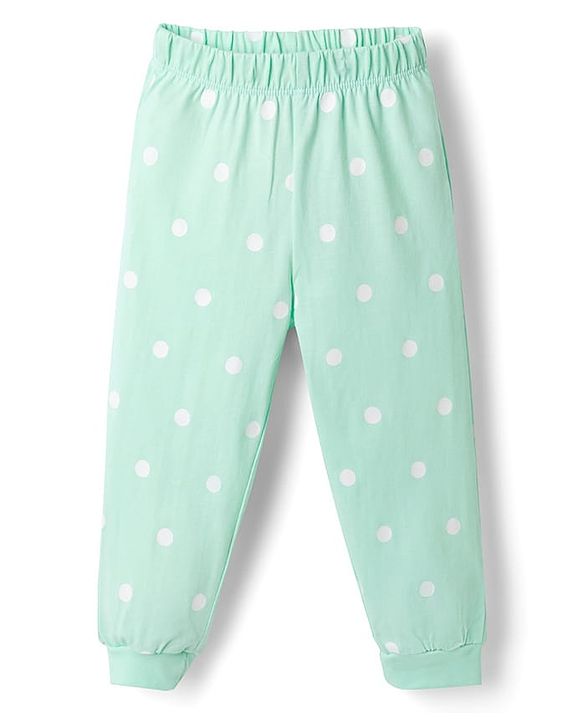 Babyhug Disney 100% Cotton Knit Full Sleeves T-Shirt & Pyjama Night Suit - Light Blue