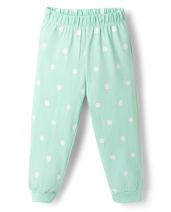 Babyhug Disney 100% Cotton Knit Full Sleeves T-Shirt & Pyjama Night Suit - Light Blue