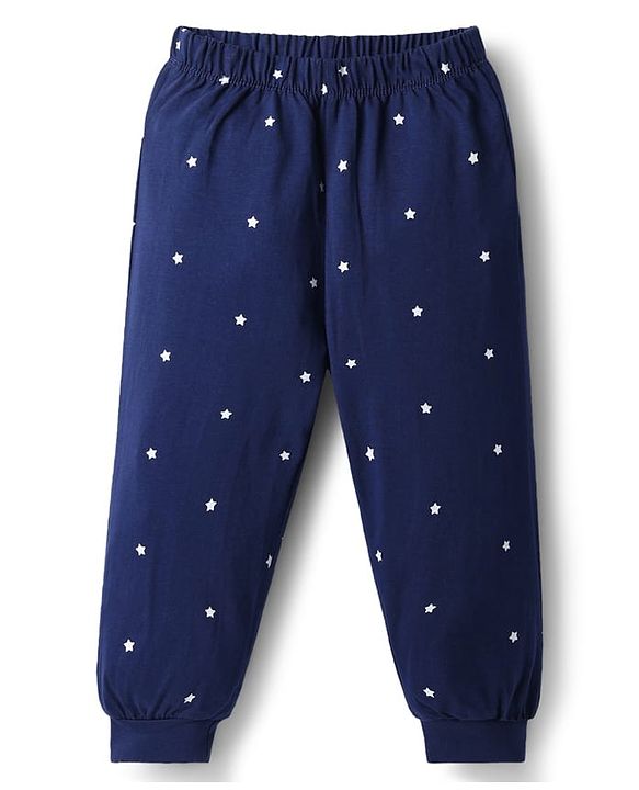 Babyhug Disney 100% Cotton Knit Full Sleeves T-Shirt & Pyjama Night Suit With Mickey Mouse Graphic - Multicolor