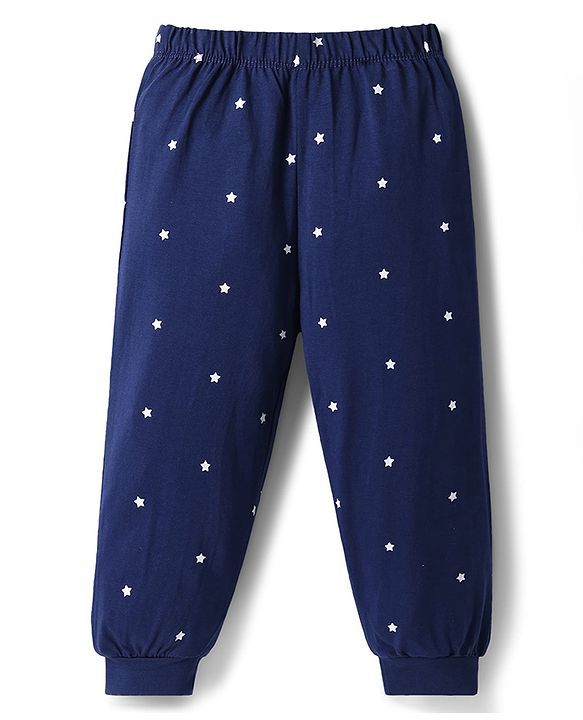 Babyhug Disney 100% Cotton Knit Full Sleeves T-Shirt & Pyjama Night Suit With Mickey Mouse Graphic - Multicolor