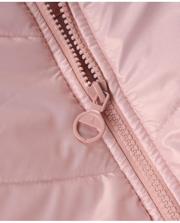 Pine Kids Woven Full Sleeves Solid Colour Padded Jacket - Pink
