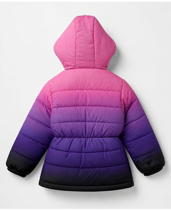 Pine Kids Woven Full Sleeves Padded Hooded Winter Jacket - Purple