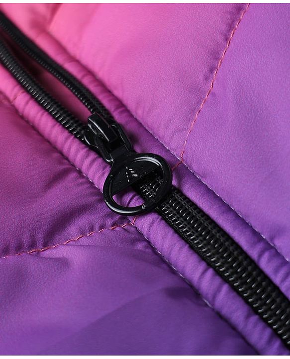 Pine Kids Woven Full Sleeves Padded Hooded Winter Jacket - Purple