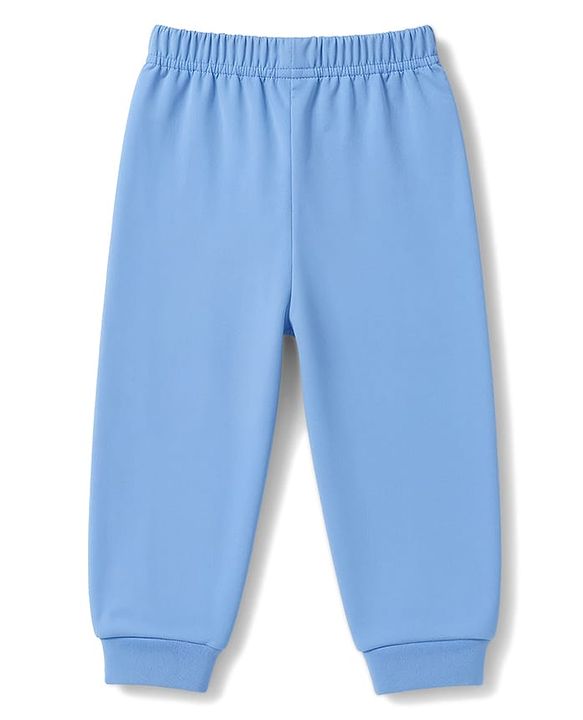 Babyhug 100% Cotton Knit Full Sleeves Co-Ords T-Shirt & Pyjama Night Suit with Doctor Theme Print - Blue