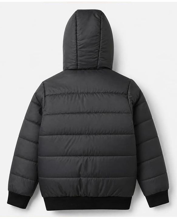Pine Kids Woven Hooded Jackets with Full Sleeves in Grey for 4-5 Years