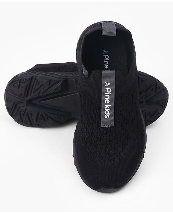 Pine Kids Slip On Sneaker Shoes - Black