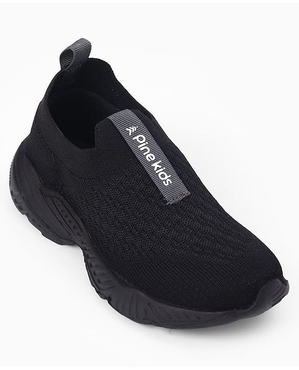 Pine Kids Slip On Sneaker Shoes - Black