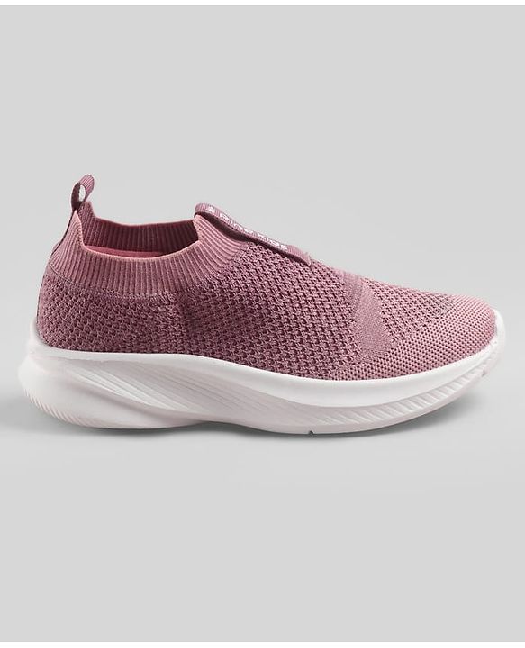 Pine Kids Slip On Sneaker Shoes With Logo Design - Pink