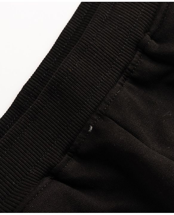 Pine Kids Knit Full Length Track Pant With Side Tape Detailing - Black