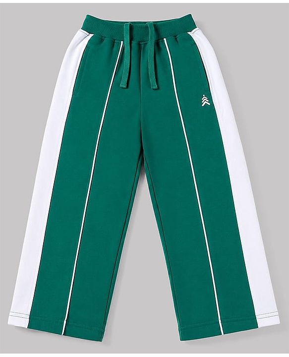 Pine Kids Knit Full Length Track Pant With Side Tape Detailing - Mint