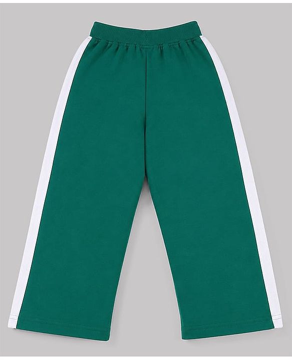 Pine Kids Knit Full Length Track Pant With Side Tape Detailing - Mint