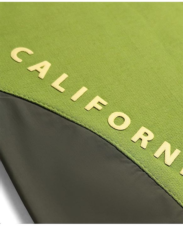 Pine Kids Cotton Knit Full Length Lounge Pants With Text Print - Olive Green