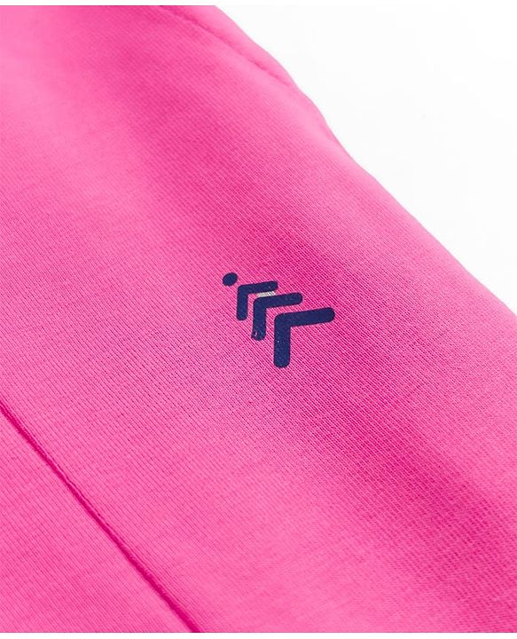 Pine Kids Cotton Lycra Knit Full Length Solid Colour Leggings With Stretch - Pink