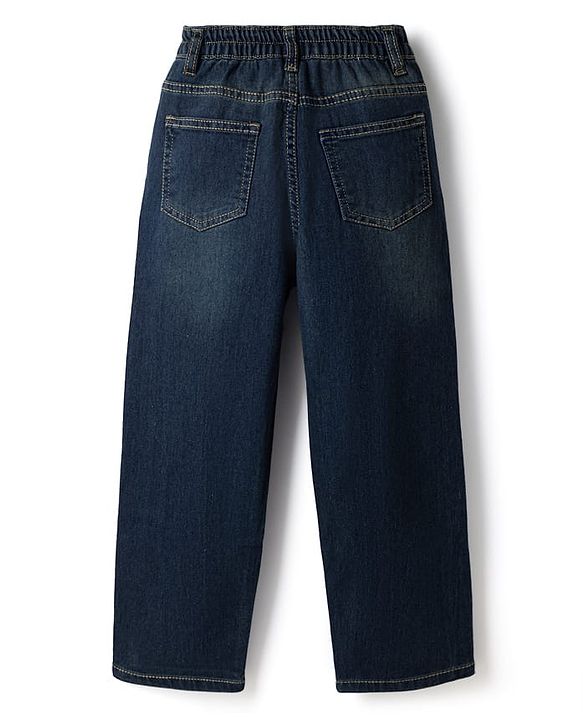 Pine Kids Marvel Full Length Denim Jeans with Marvel Patch in Blue