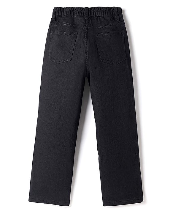 Pine Kids Marvel Denim Full Length Jeans with Spiderman Patch in Black for 6-7 Years