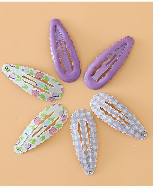 Pine Kids Colorful Snap Hair Clip - Purple