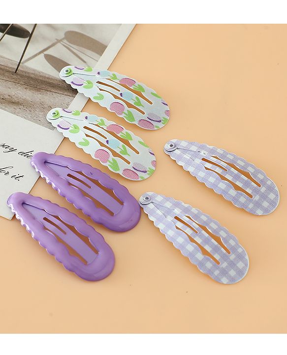 Pine Kids Colorful Snap Hair Clip - Purple