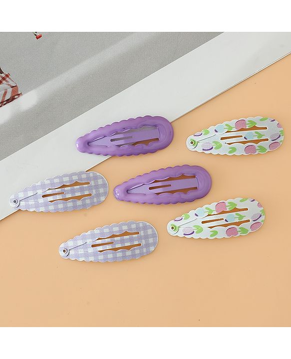 Pine Kids Colorful Snap Hair Clip - Purple