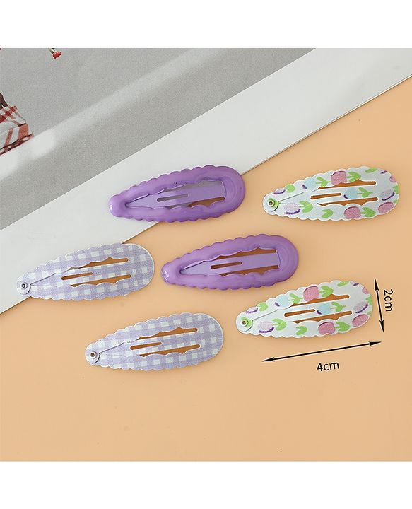 Pine Kids Colorful Snap Hair Clip - Purple