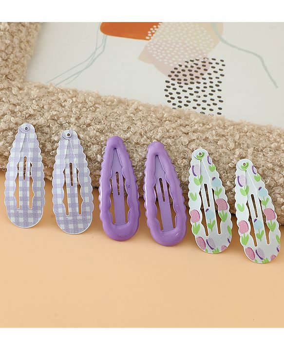 Pine Kids Colorful Snap Hair Clip - Purple