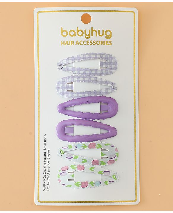 Pine Kids Colorful Snap Hair Clip - Purple
