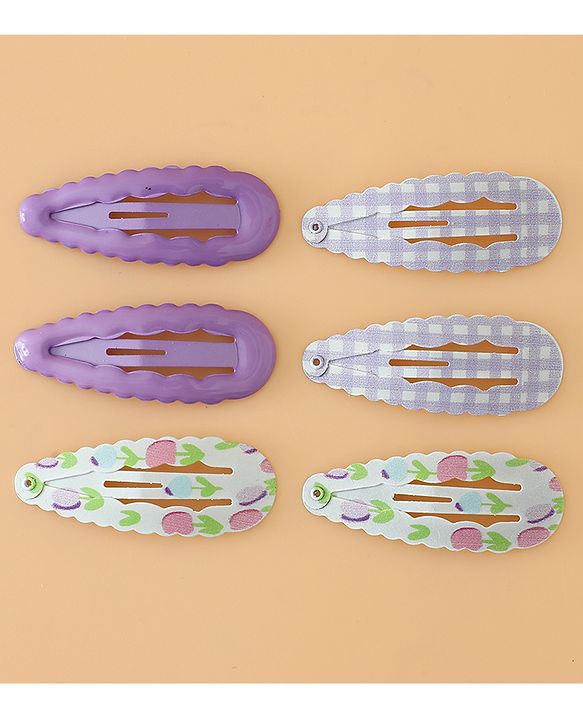 Pine Kids Colorful Snap Hair Clip - Purple