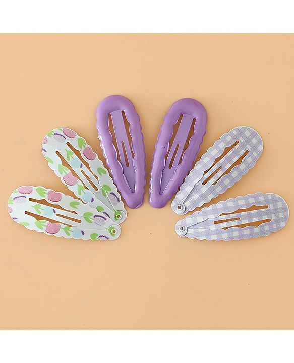 Pine Kids Colorful Snap Hair Clip - Purple