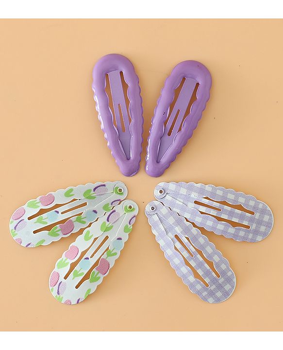 Pine Kids Colorful Snap Hair Clip - Purple