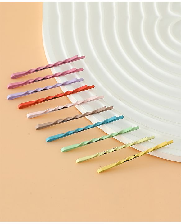 Pine Kids Hair Pins And Clips  - Purple & Green