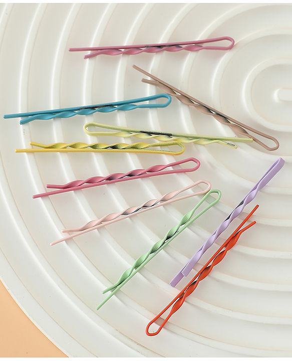 Pine Kids Hair Pins And Clips  - Purple & Green