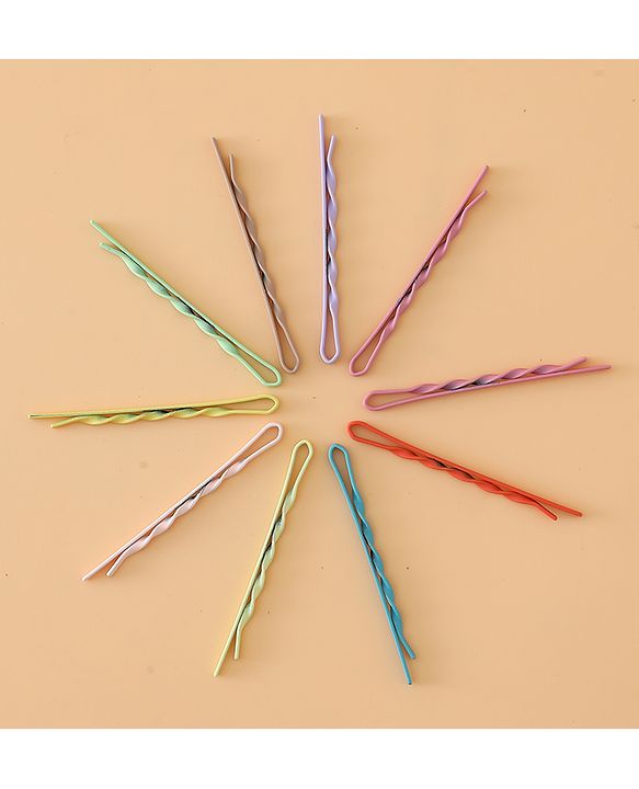 Pine Kids Hair Pins And Clips  - Purple & Green
