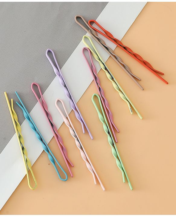 Pine Kids Hair Pins And Clips  - Purple & Green