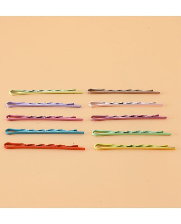 Pine Kids Hair Pins And Clips  - Purple & Green