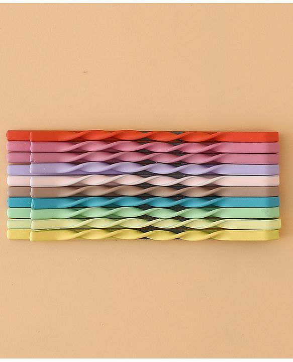 Pine Kids Hair Pins And Clips  - Purple & Green
