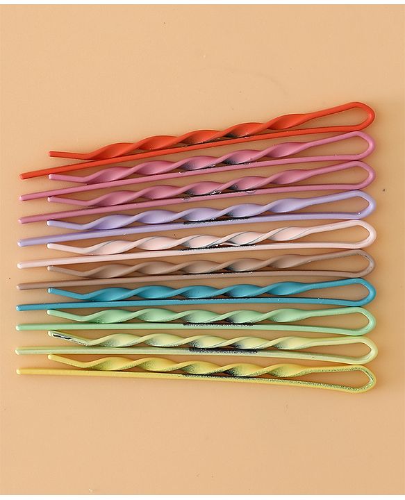 Pine Kids Hair Pins And Clips  - Purple & Green