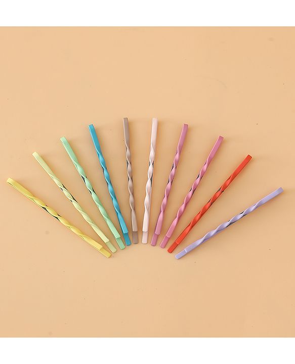 Pine Kids Hair Pins And Clips  - Purple & Green