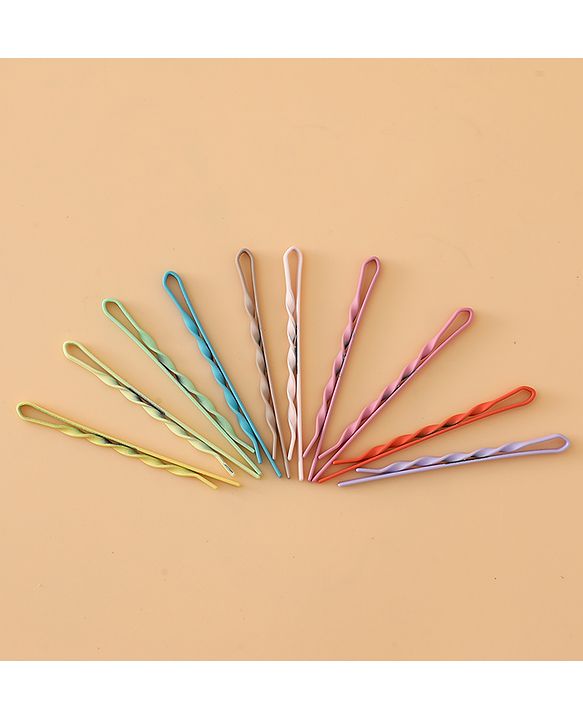 Pine Kids Hair Pins And Clips  - Purple & Green