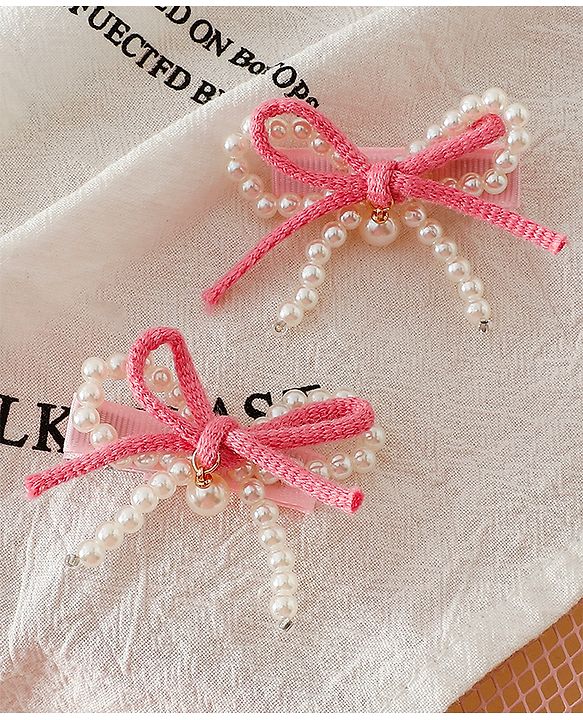 Babyhug Bow & Butterfly Clips Pack Of 2 - Green