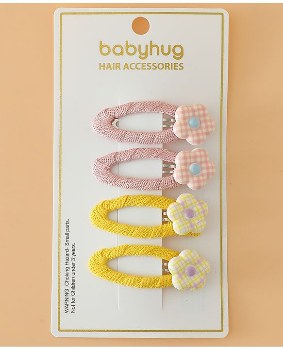 Babyhug Snap Clips Combo Sets - Purple&Green