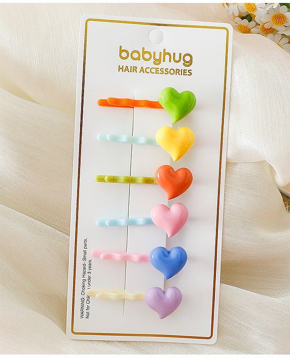 Babyhug Hair Pins And Clips Combo Sets - Multicolor