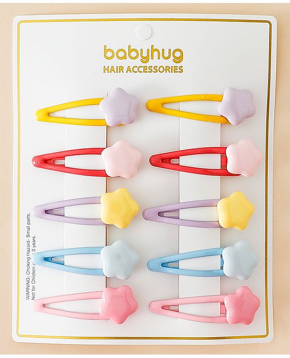 Babyhug Snap Clips Combo Sets - Multicolor