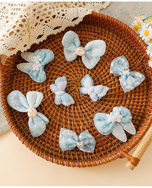 Babyhug Bow & Butterfly Clips Combo Sets - Pink