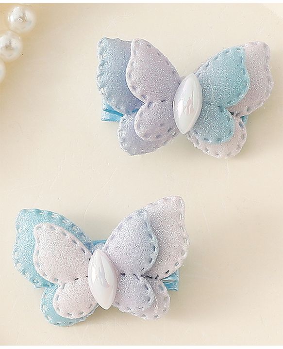 Babyhug Bow & Butterfly Clips Combo Sets - Pink