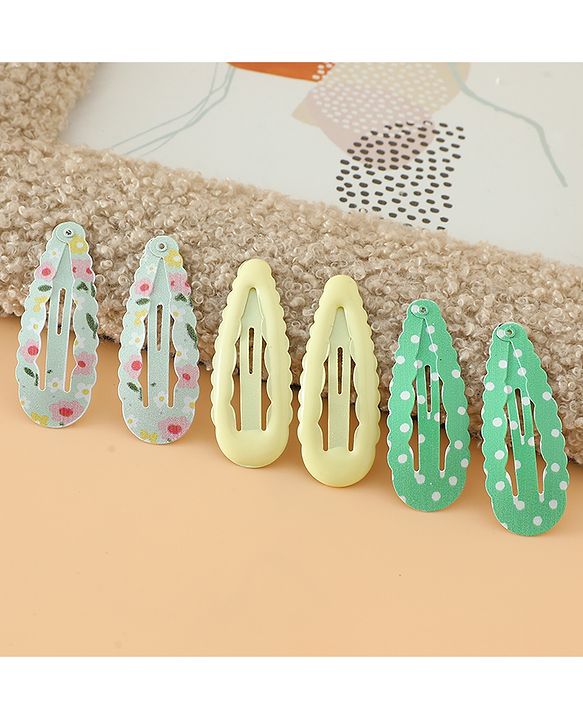 Babyhug Floral Printed Snap Clip - Blue & Yellow