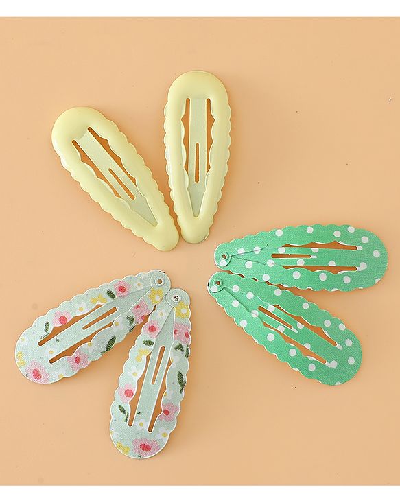 Babyhug Floral Printed Snap Clip - Blue & Yellow