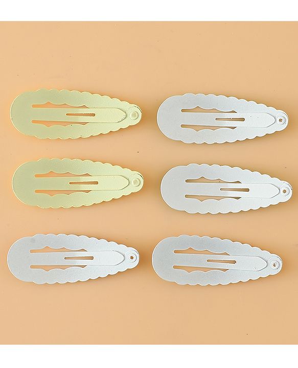 Babyhug Floral Printed Snap Clip - Blue & Yellow