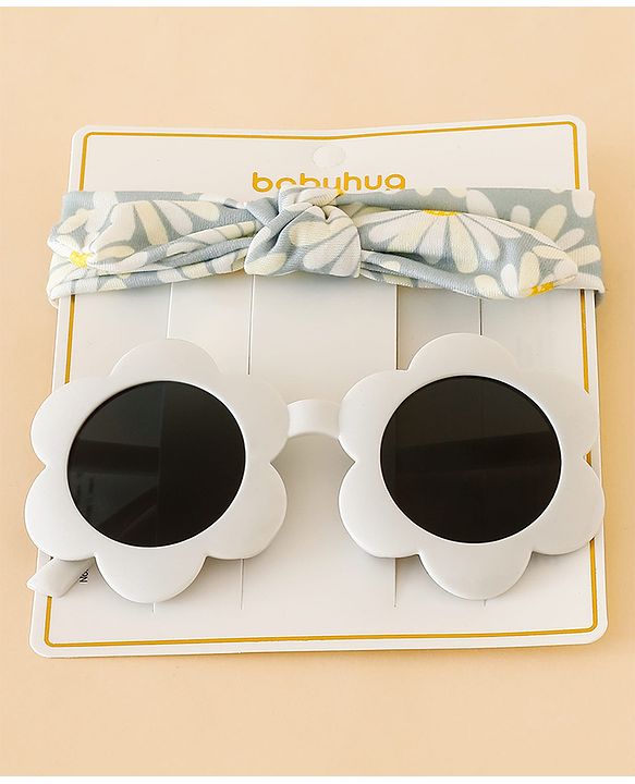 Babyhug Head Band & Sunglasses Combo Set - Blue