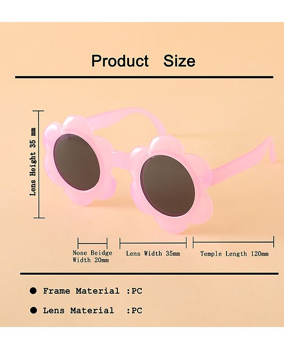 Girls Floral Headband and Round Sunglasses Set - PInk & Blue