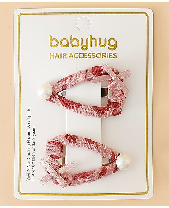 Babyhug Fashion Snap Hair Clips - Pink
