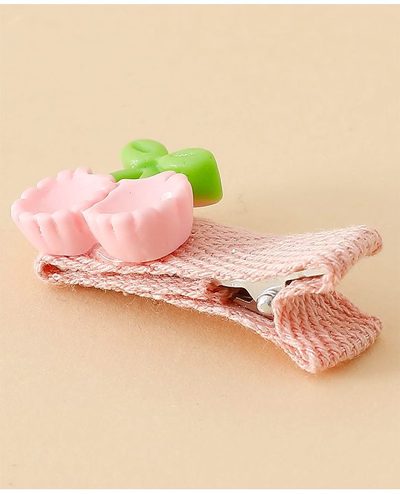 Babyhug Adorable Bow Blossom Hair Clip - Pink&Blue